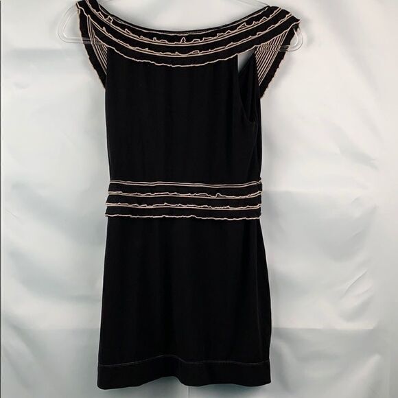 Max Studio black ruffled knit top - Picture 8 of 8